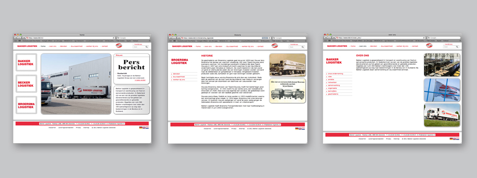 Website Bakker Logistiek Groep